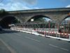 Viaduct with  scaffold nsd ballast weight for counterbalance